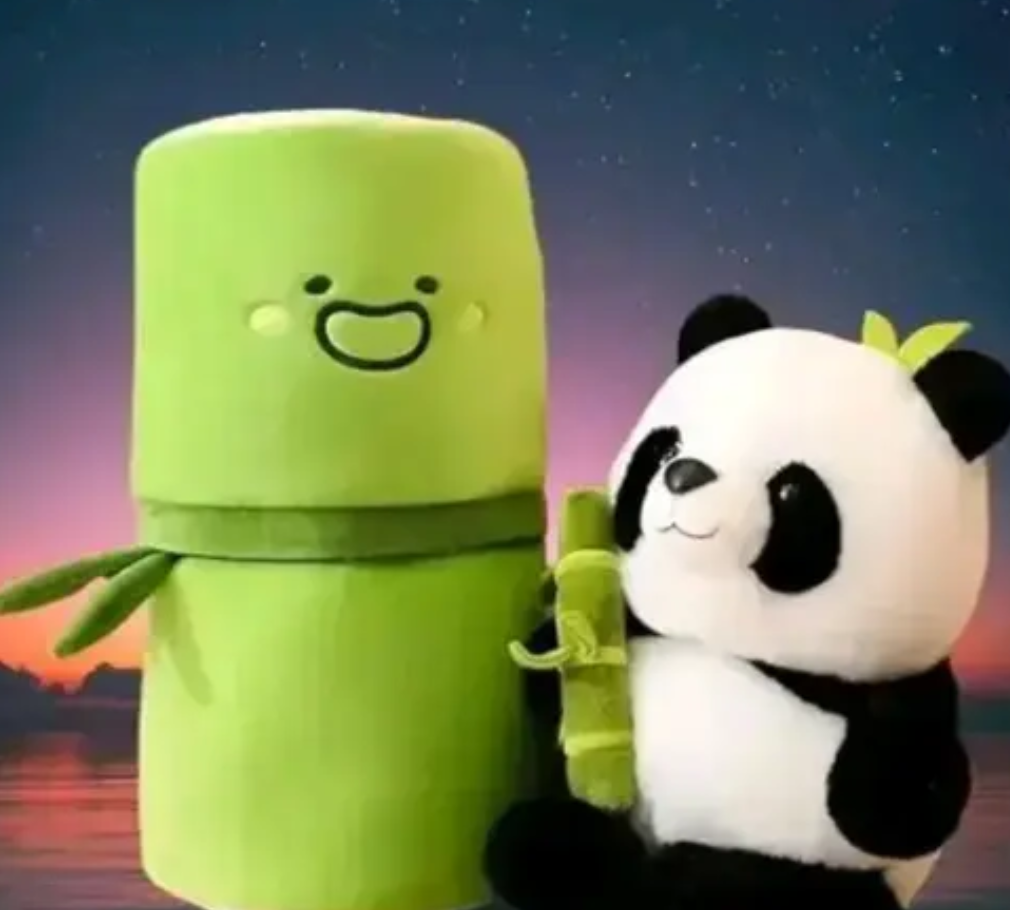 Bamboo panda Soft Toy