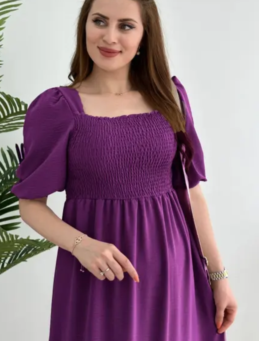fancy gathered women dress & gown